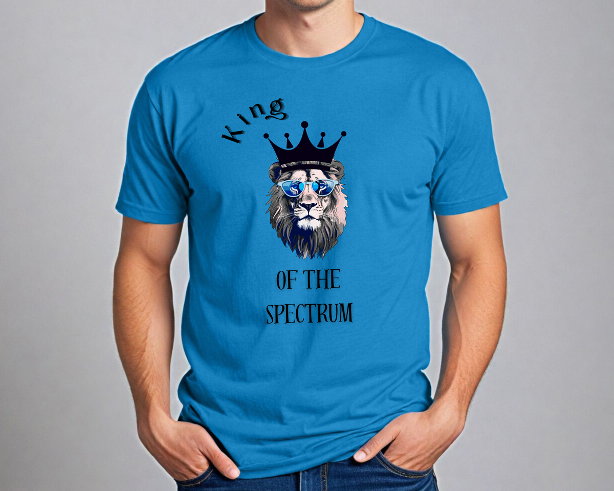 Autism Awareness Youth T-Shirt: King of the Spectrum Lightweight Tee for Empowerment & Advocacy