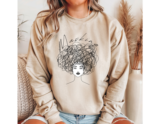 Masking Unisex Sweatshirt, Neurodiversity, Autism Awareness, Masking Autism, Inclusion, Understanding, Empowerment, Education, Acceptance