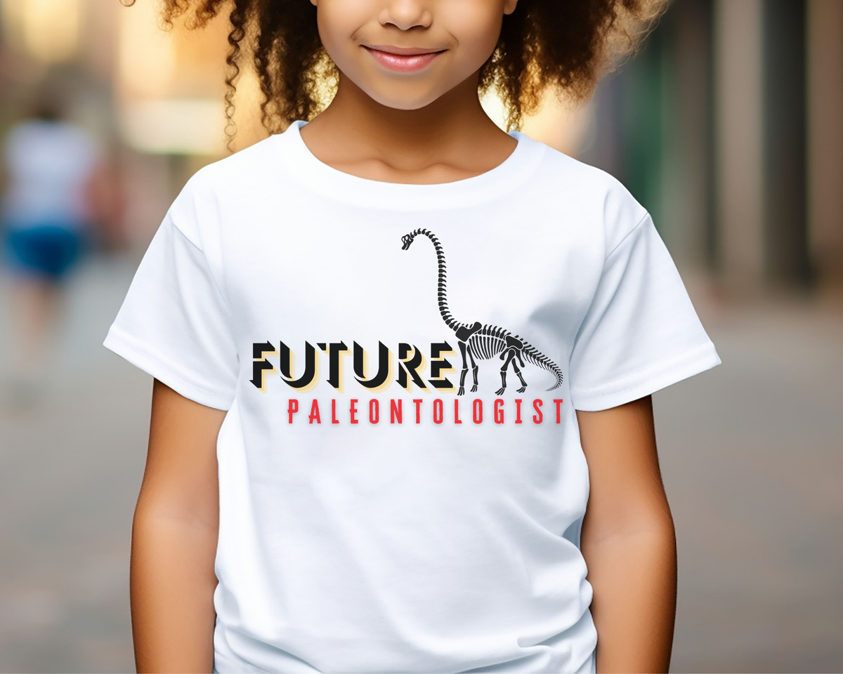 Future Paleontologist Toddler Short Sleeve Tee, Dinosaur Lover, Dinosaur Bones, Kids tshirt