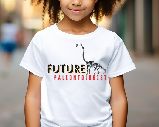 Future Paleontologist Toddler Short Sleeve Tee, Dinosaur Lover, Dinosaur Bones, Kids tshirt