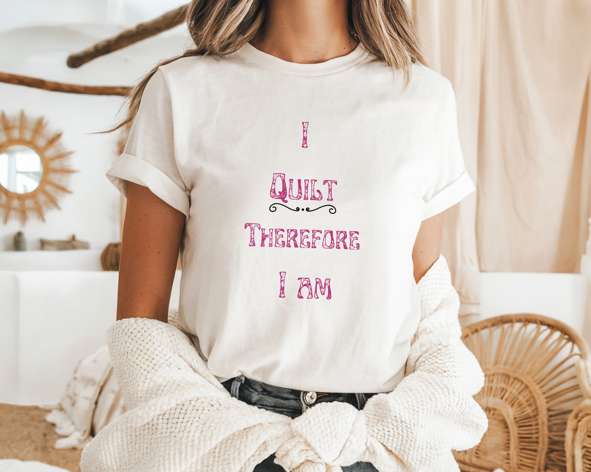 Existential Quilter's Comfort Colors Tee: Philosophical Sewing Humor Unisex Garment-Dyed Heavyweight Shirt