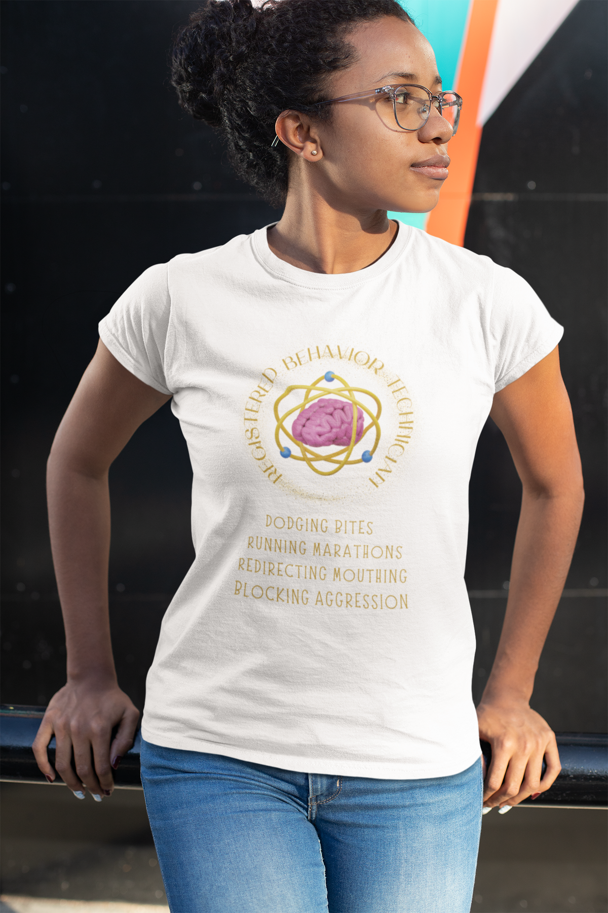 RBT Behavioral Therapy Funny ABA Professional Lightweight Men's T-Shirt For the RBTs who show up, step up, and get the job done.