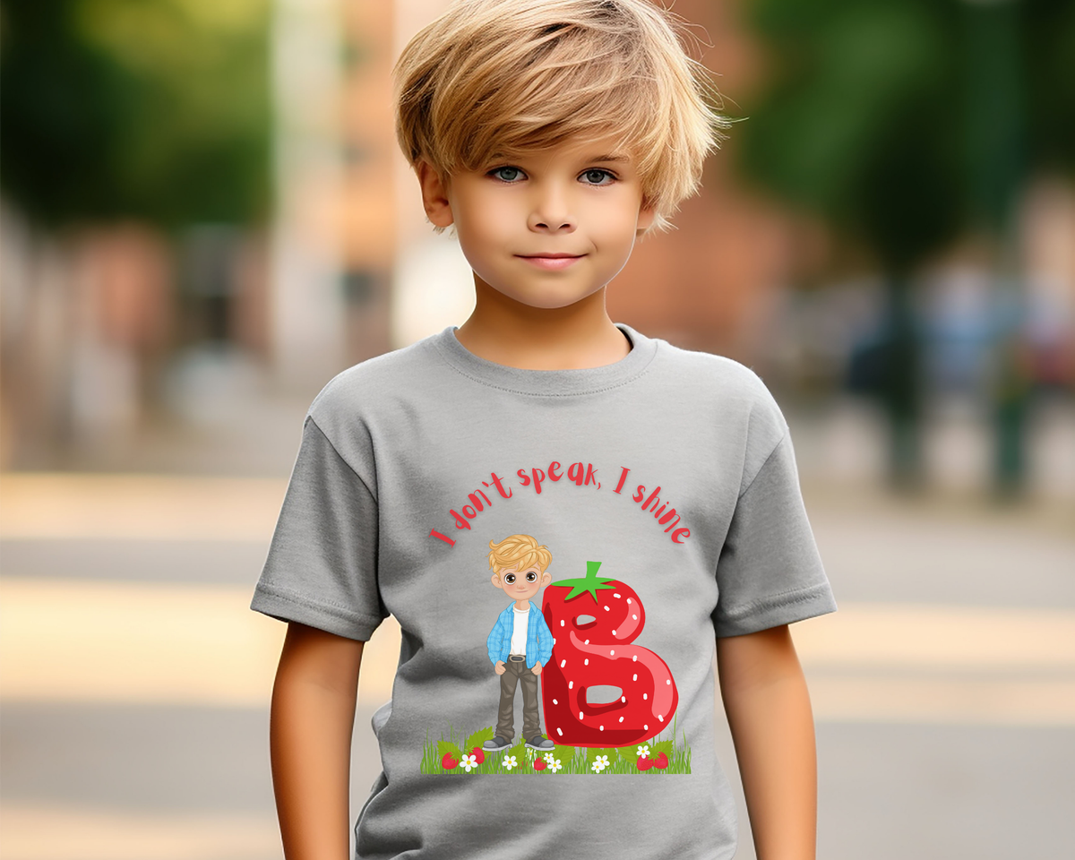 I Don't Speak, I Shine Youth Lightweight T-Shirt