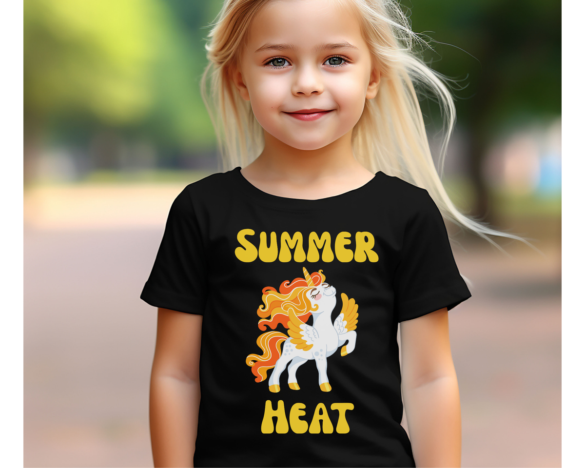 Magical Pony Summertime Toddler Tee - Cute Unicorn Kids T-Shirt for Hot Days