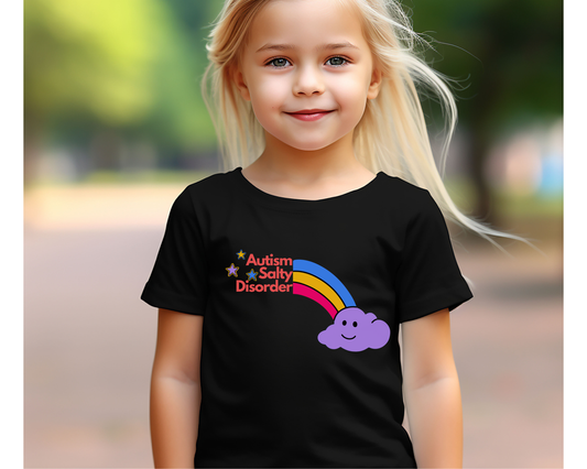 Sparkling Toddler Autism Awareness T-Shirt: A Little Salty, Always Shining | Funny Kids' Apparel