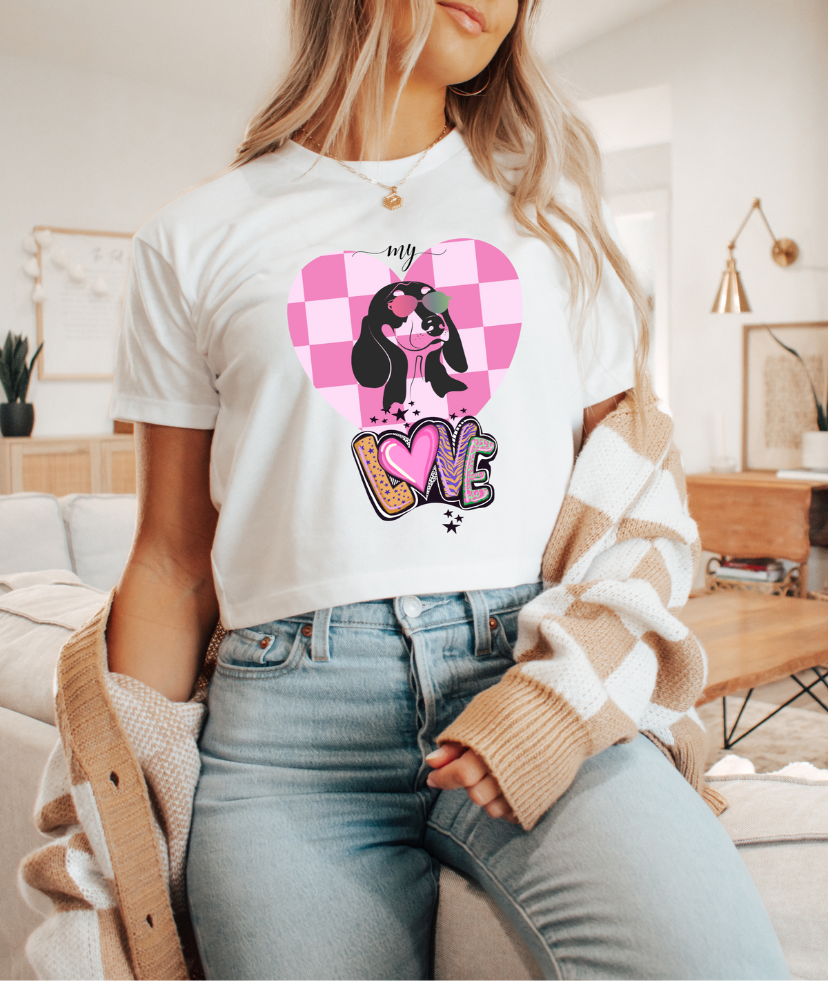 Dachshund Dog Mom Weenie Dog Crop Top: Stylish Gift for Dog Lovers, Teens, and Women